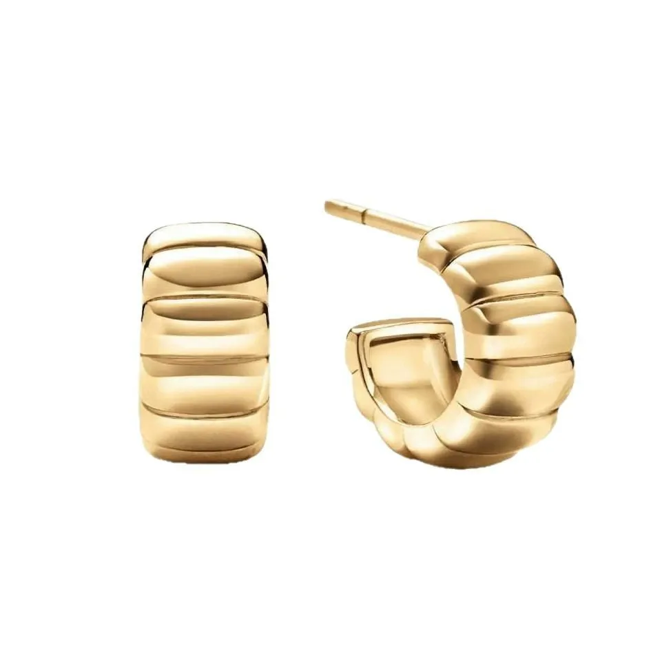 Aria Sculpted Hoop Earrings