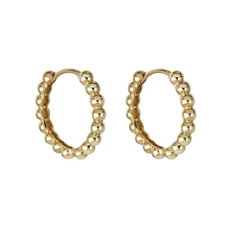 Mira Beaded Hoop Earrings