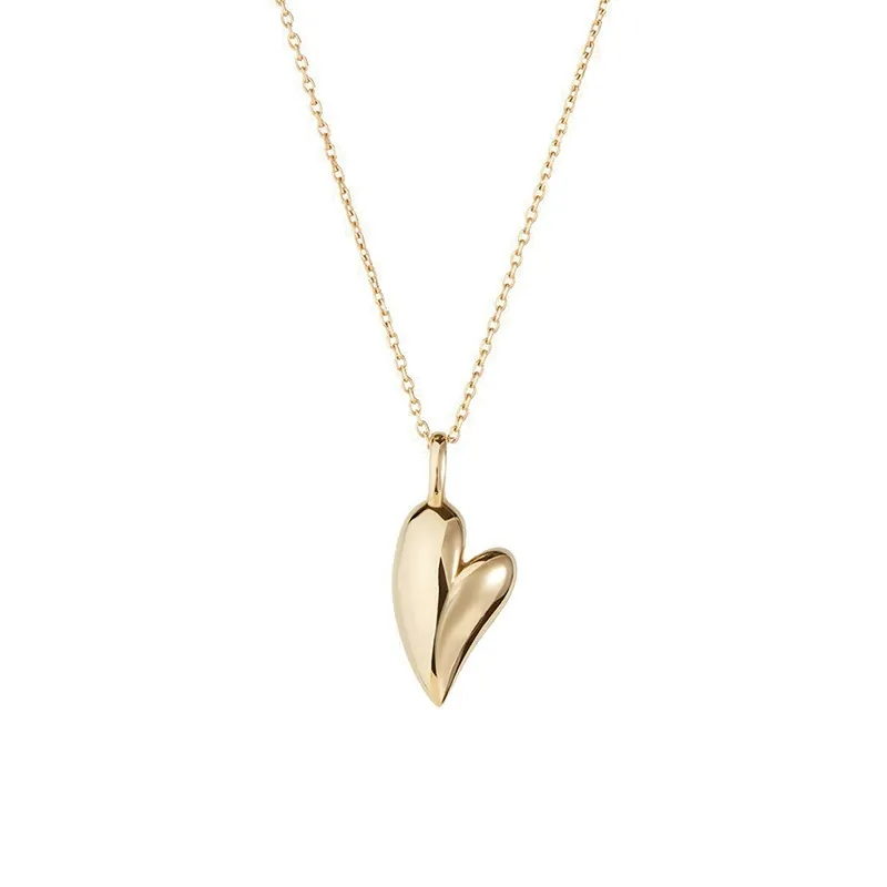 Asymmetric Heart Necklace
