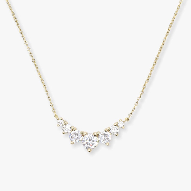 Curved Sparkle Necklace