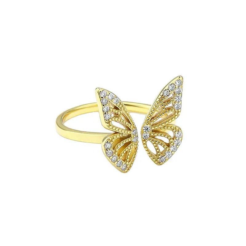 Lyra Butterfly Open Ring